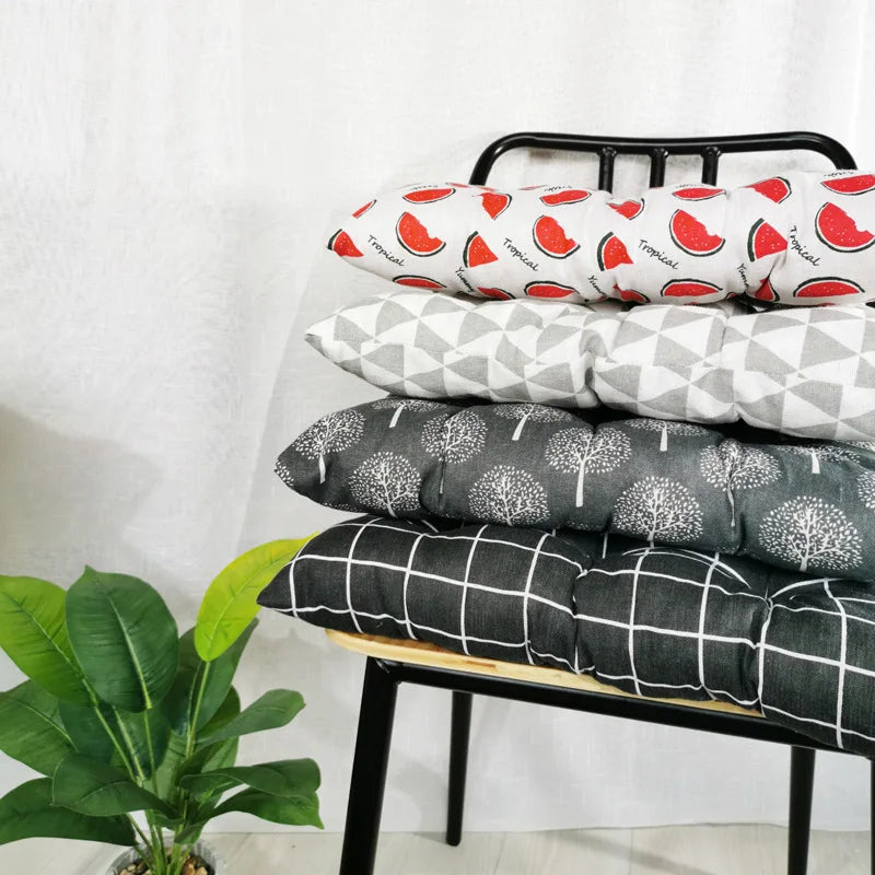 Simple Cotton and Linen Cushions Office Chair Cushions Soft and Comfortable Living Room Sofa Tatami Cushions Floor Cushion