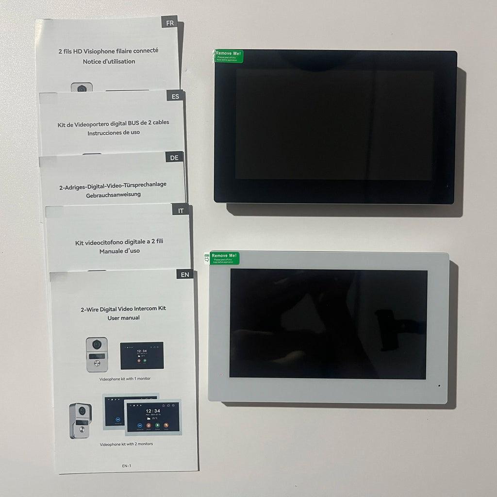 7 Inch Tuya Smart Wifi Video Entry Phone Intercom System 1080P 2 Wire Home Video Doorphone Doorbell RFID Card Unlock Apartment