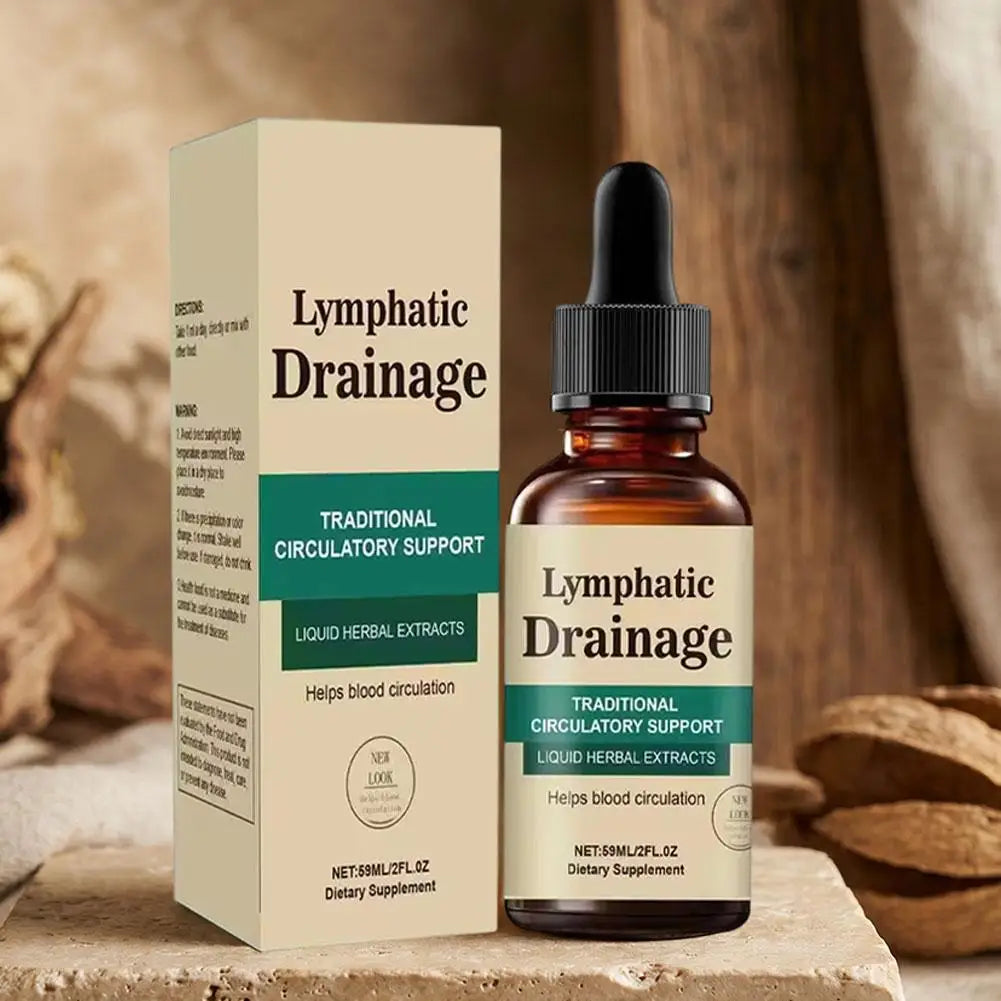 Tidesmit Natural Herbal Lymphatic Drainage Drops: Fast-Absorb Liquid Supplement for Detox, Swelling, and Circulation.