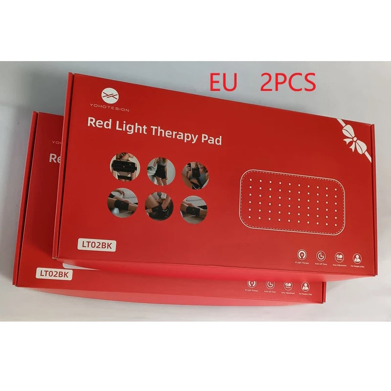 Red Light Therapy Belt for Back and Waist Portable Infrared Therapy Pad Featuring 660nm and 850nm Wavelength LED Lights