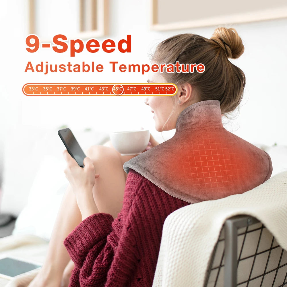 Electric Heating Neck Massager - Deep Tissue Muscle Recovery Tool Fascia Gun Tidesmit