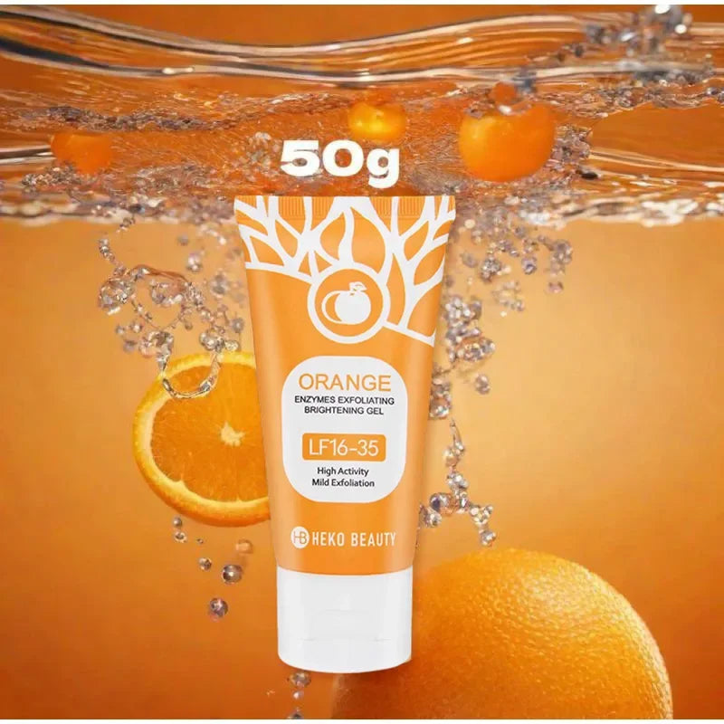 Orange Exfoliating Gel for Face and Body - Deep Pore Cleanser (50g-100g) Scrubs Treatments Tidesmit
