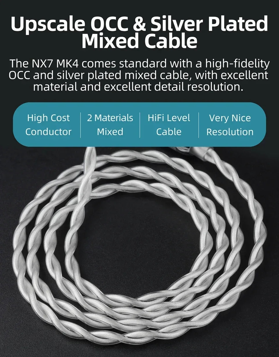 7 Driver Hybrid IEMs Wired Earphones with Filters | Tidesmit Tidesmit