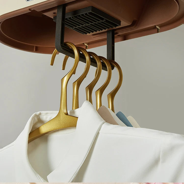 Tidesmit portable mini steam clothes dryer with smart touch control for wrinkle removal and UV PTC drying, side view
