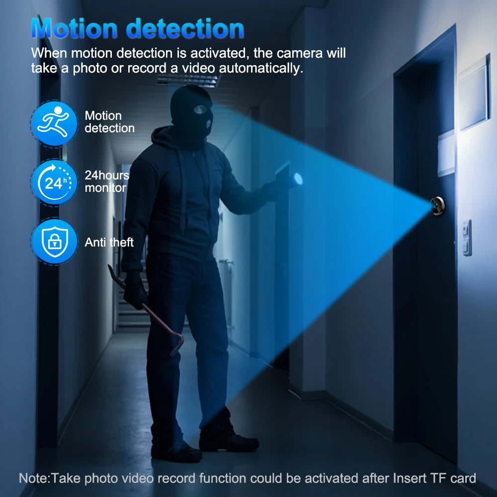 Awapow Tuya Wifi Radar Door Camera Smart Mini Digital Peepholes Door Viewer PIR Motion Detection Video Doorbell Home Security