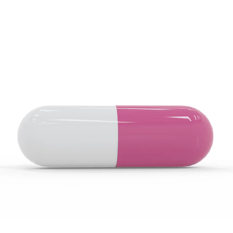 Empty Size 00 Gelatin Capsules 500 Count - Food Grade Tidesmit Permanent Makeup Machines Pink White Joined Tidesmit