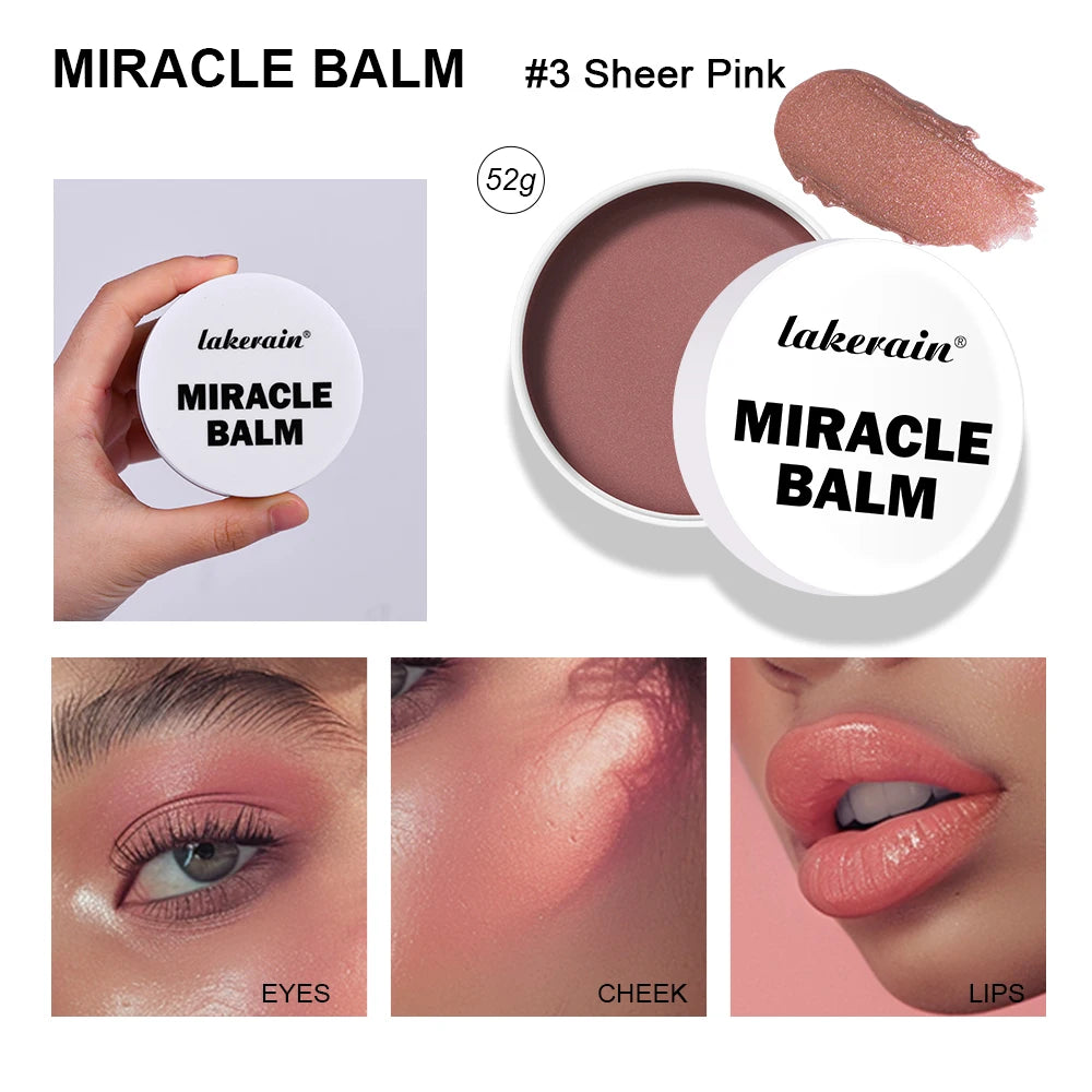 Tidesmit 4-color multi-purpose cream blush and lipstick swatch showing long-lasting lightweight face makeup texture