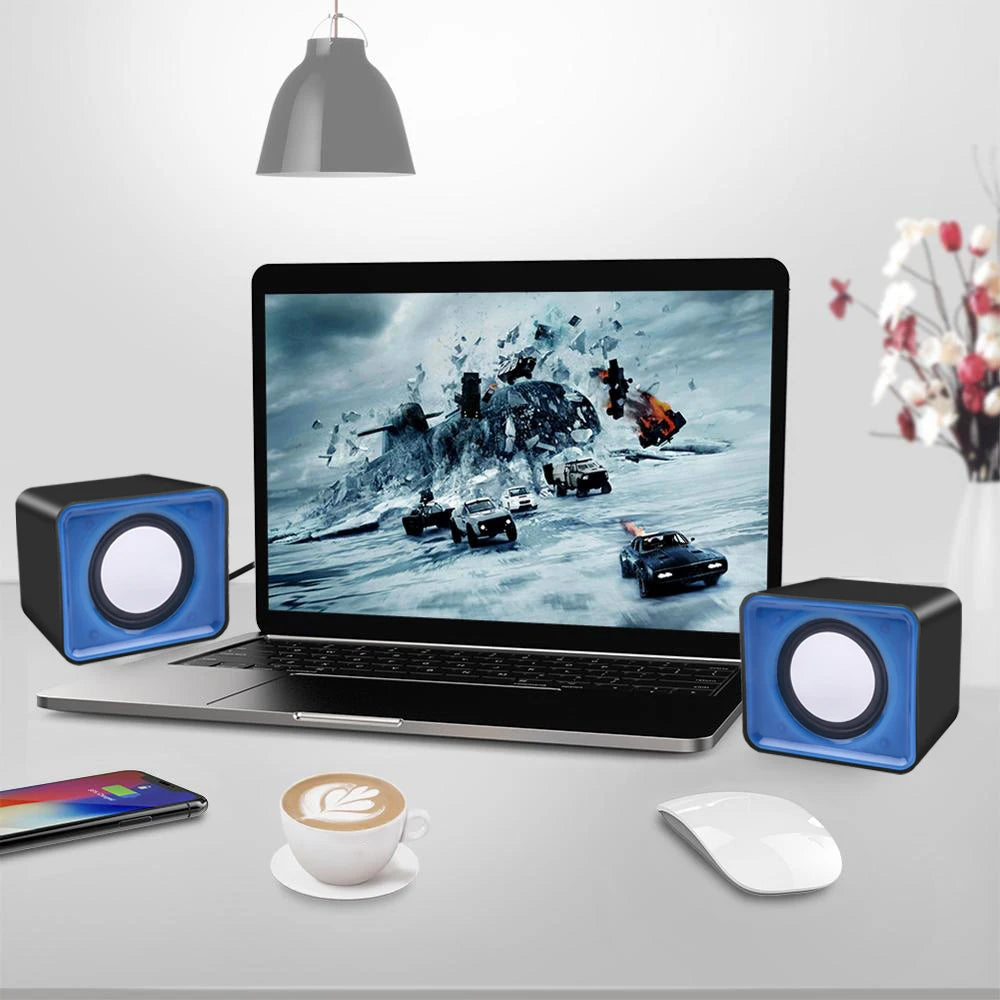 Stereo PC Soundbar - Wireless Audio Speaker for Laptop & Desktop Tidesmit