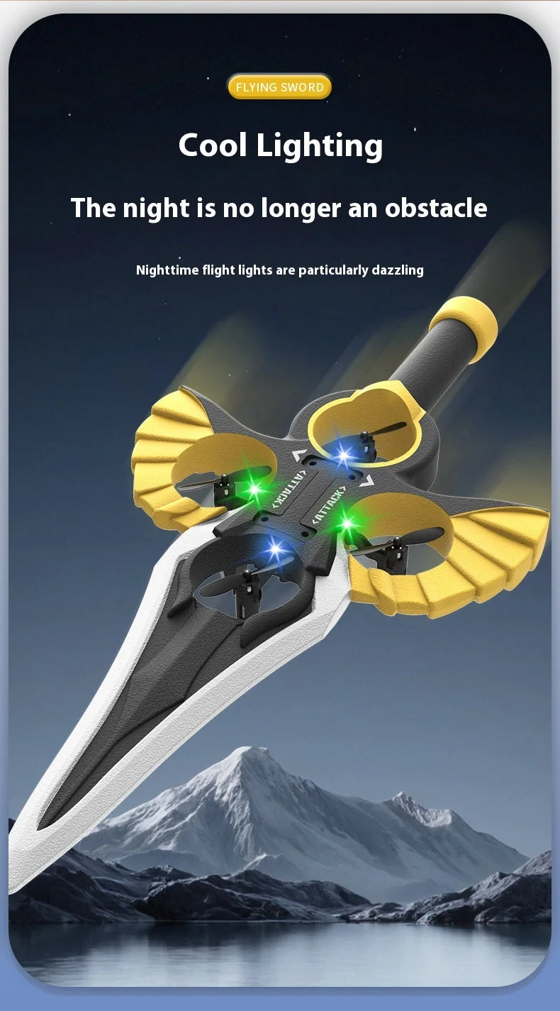 Gesture Controlled Flying Sword Drone with Remote Control Tidesmit