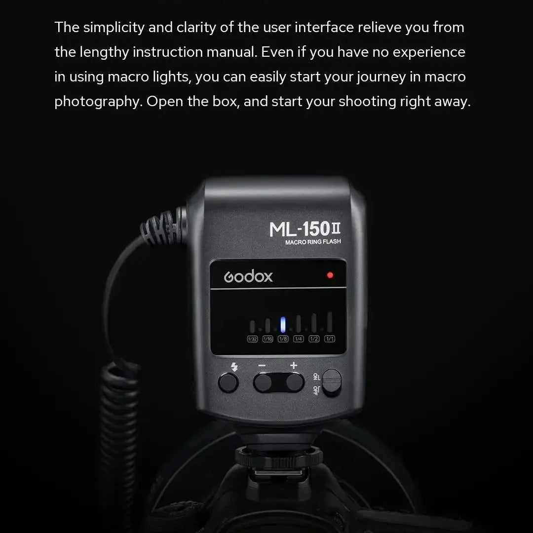 Godox ML-150II Macro Ring Flash – Professional DSLR Lighting Kit Tidesmit