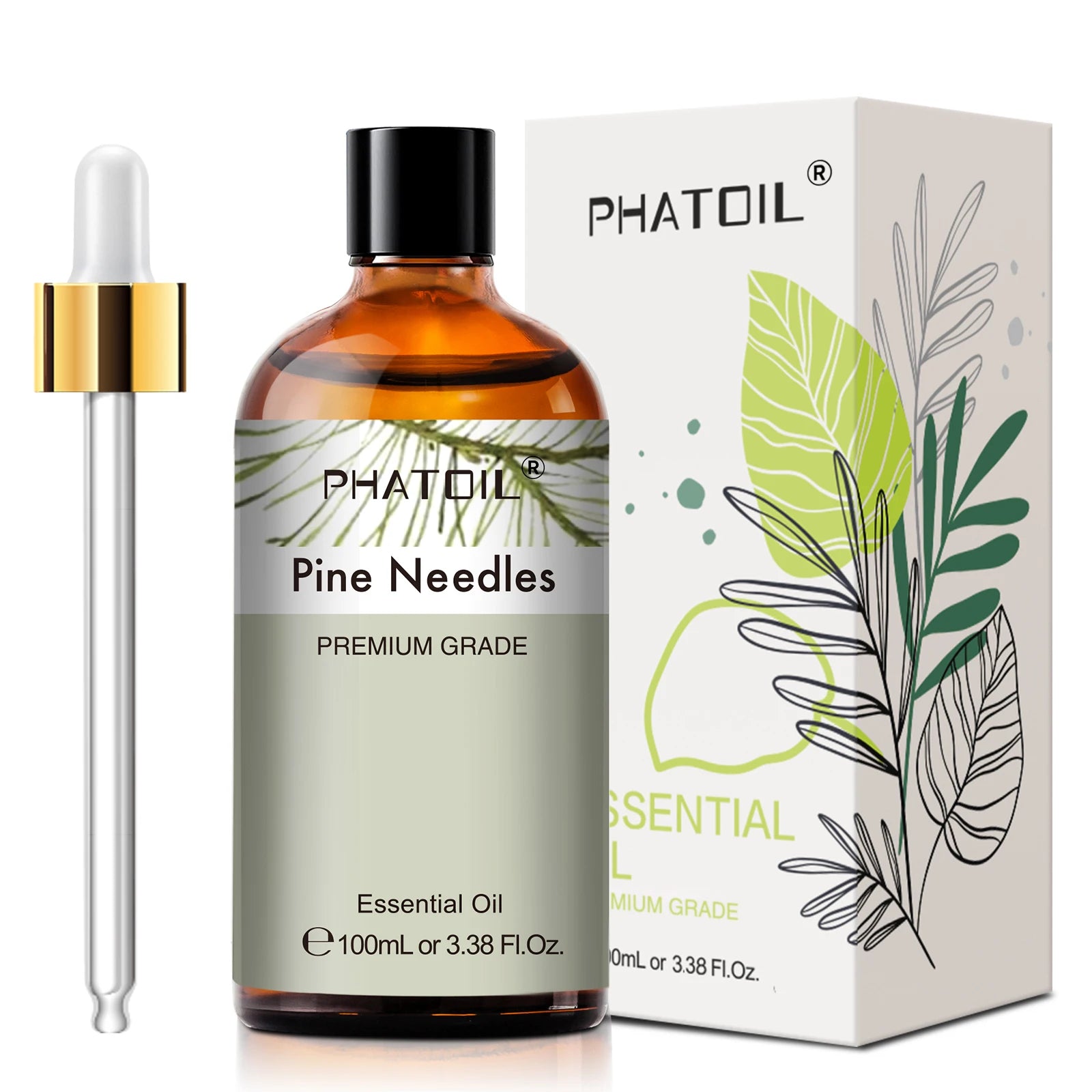PHATOIL 100ml Lavender Peppermint Lemon Eucalyptus Lemongrass Essential Oil Natural Plant Pure Essential Oils For Diffuser