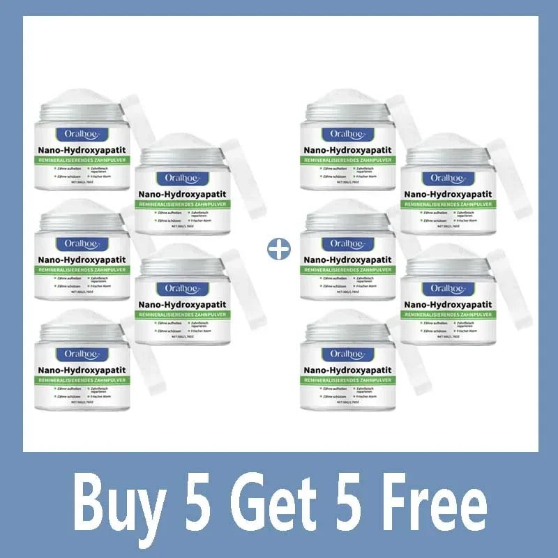 Tidesmit Winter Whitening Tooth Powder with 10% Hydroxyapatite for enamel repair and fresh cool mint breath