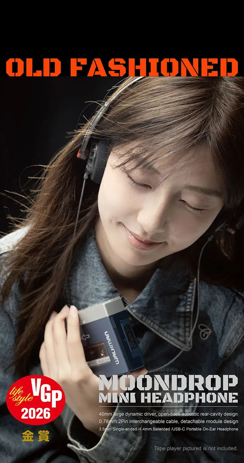 Moondrop 40mm Dynamic Driver On-Ear Headphones by Tidesmit Tidesmit