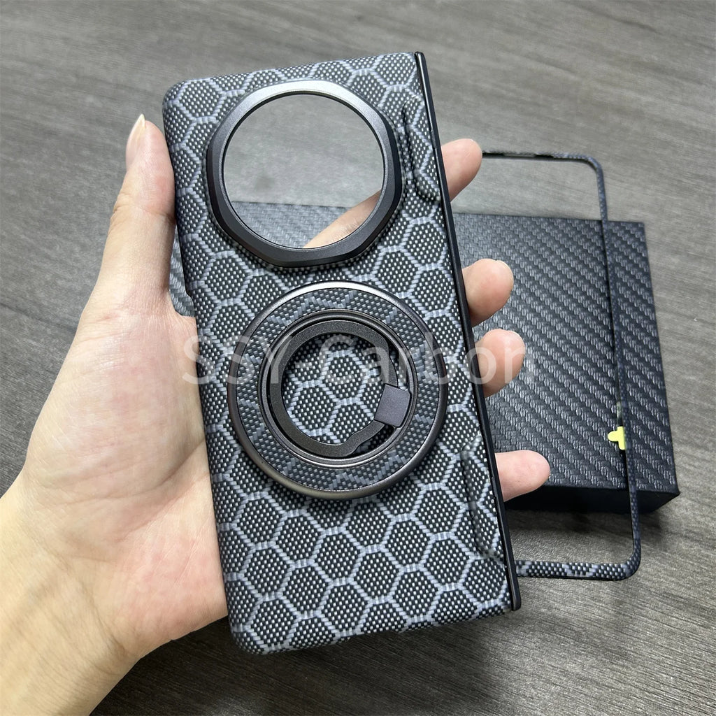 Honor Magic V3 Carbon Fiber Case | Slim Shock-Absorbing Magnetic Cover Tidesmit