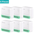 Matter Smart Switch - WiFi Home Automation Module for Energy Saving 6PCS MINIR4M Tidesmit