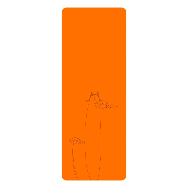Natural Rubber PU Non-Slip Sweat-Absorbing Yoga Mat, Simple, Sports, Fitness, Shop, Home