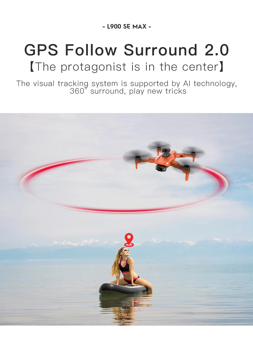 4K GPS Drone with Obstacle Avoidance and FPV Camera | Tidesmit Tidesmit