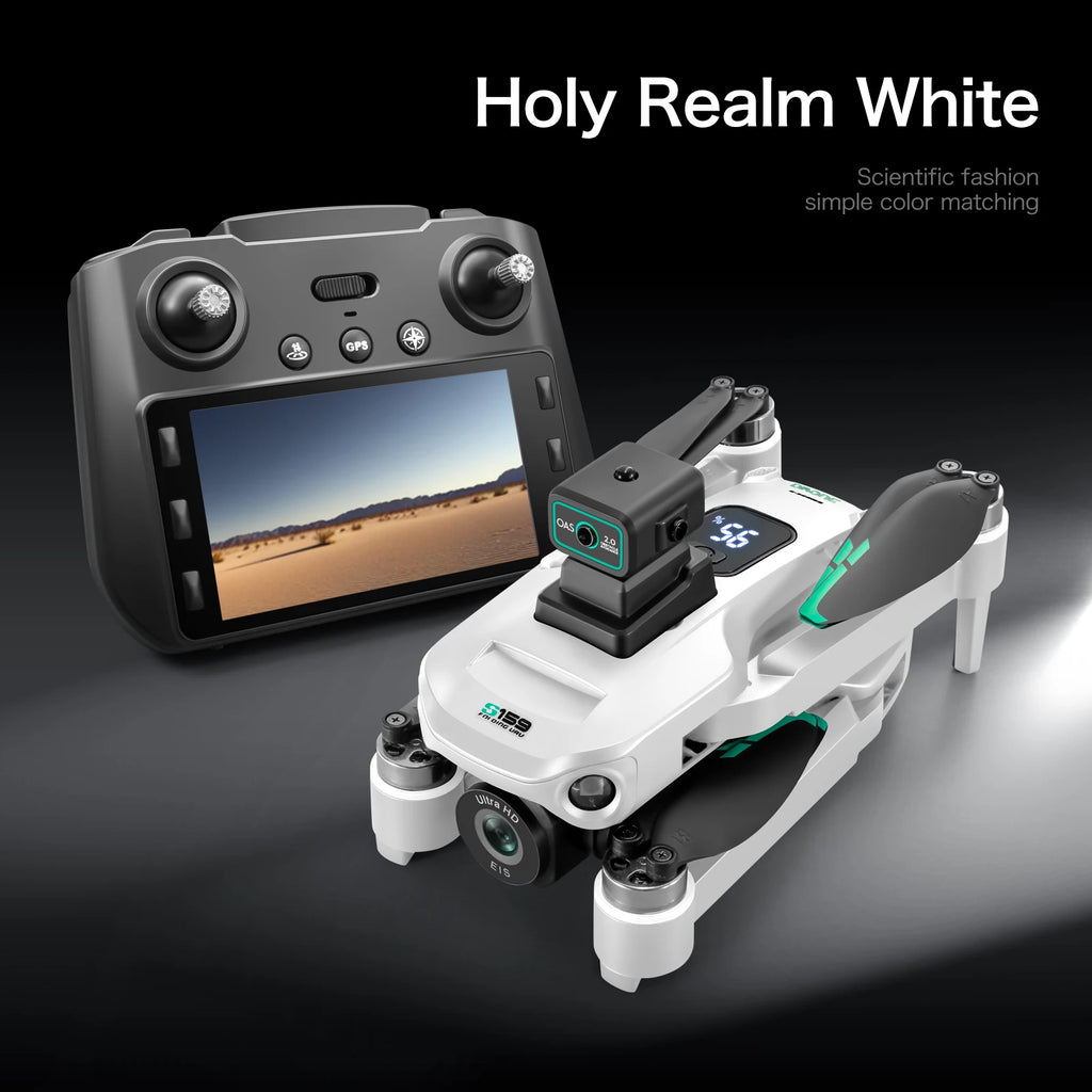 4K GPS Drone with Dual Camera and Remote Screen - Foldable Design Tidesmit