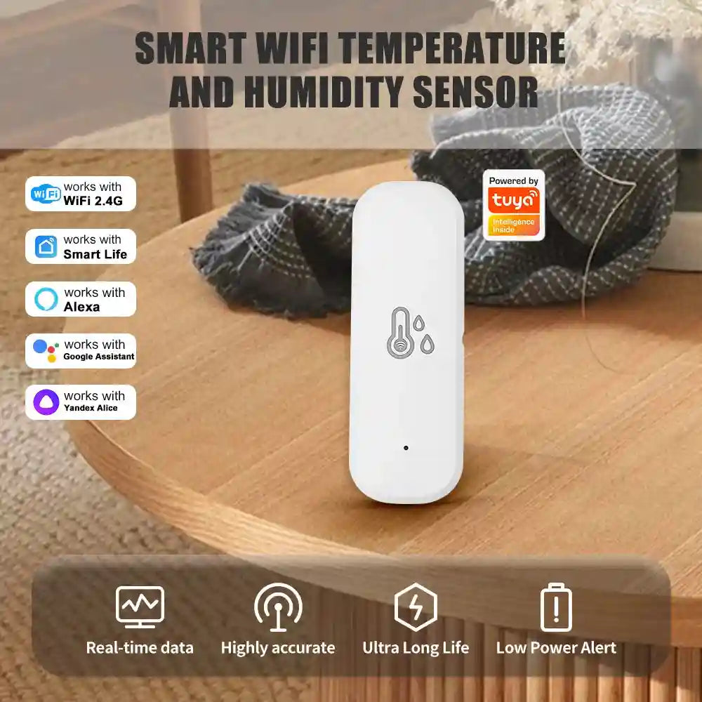 WiFi Temperature & Humidity Sensor | Smart Home Climate Monitor Tidesmit