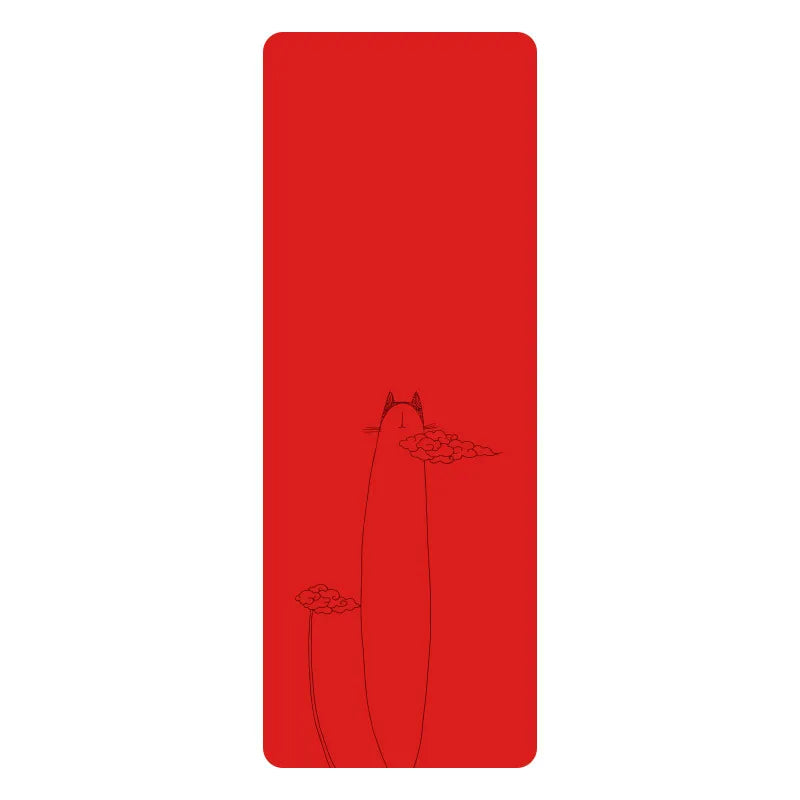 Natural Rubber PU Non-Slip Sweat-Absorbing Yoga Mat, Simple, Sports, Fitness, Shop, Home