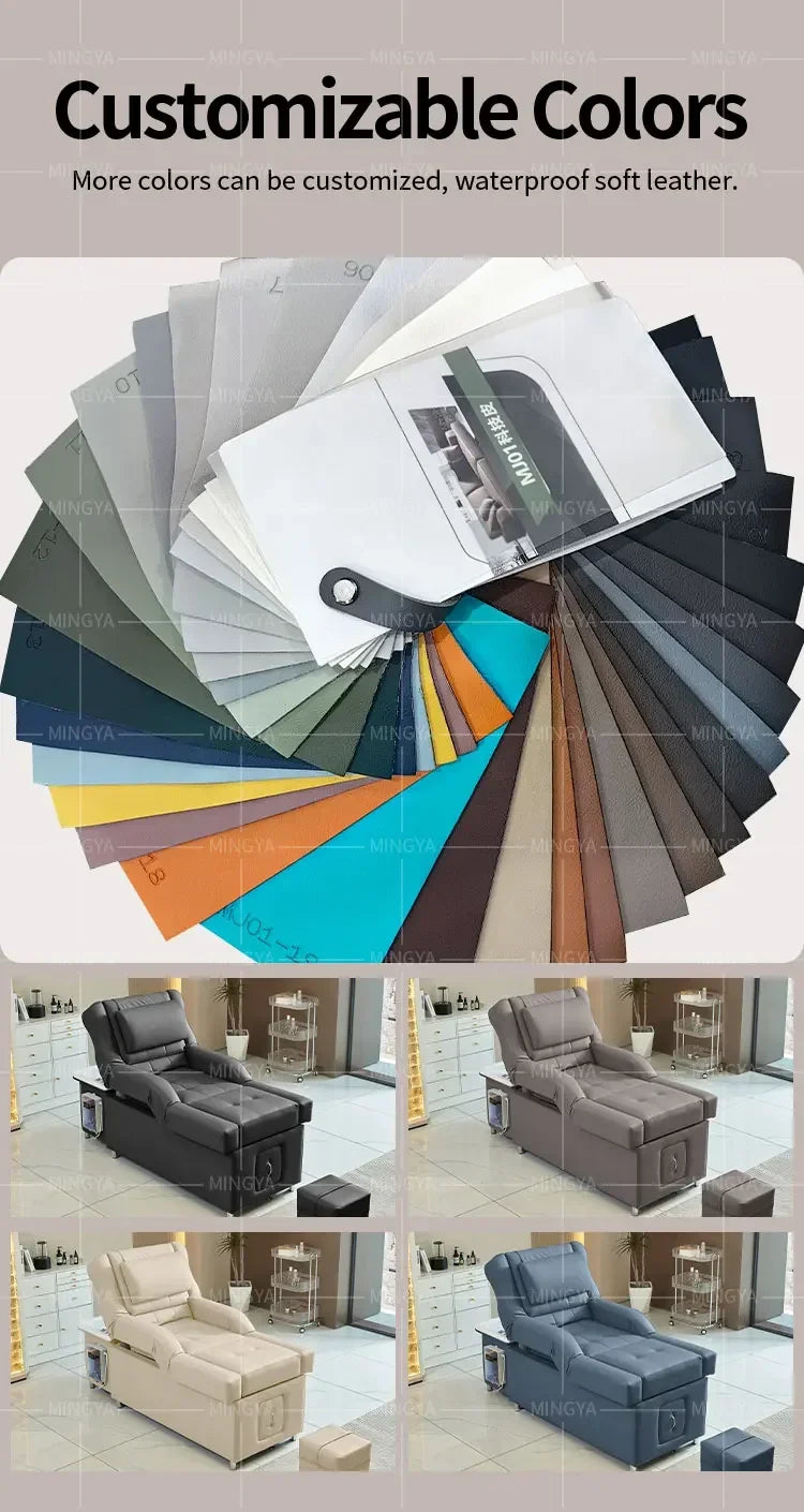 Electric Shampoo Massage Bed - Professional Salon Recliner with Heat Massage Chairs Tidesmit