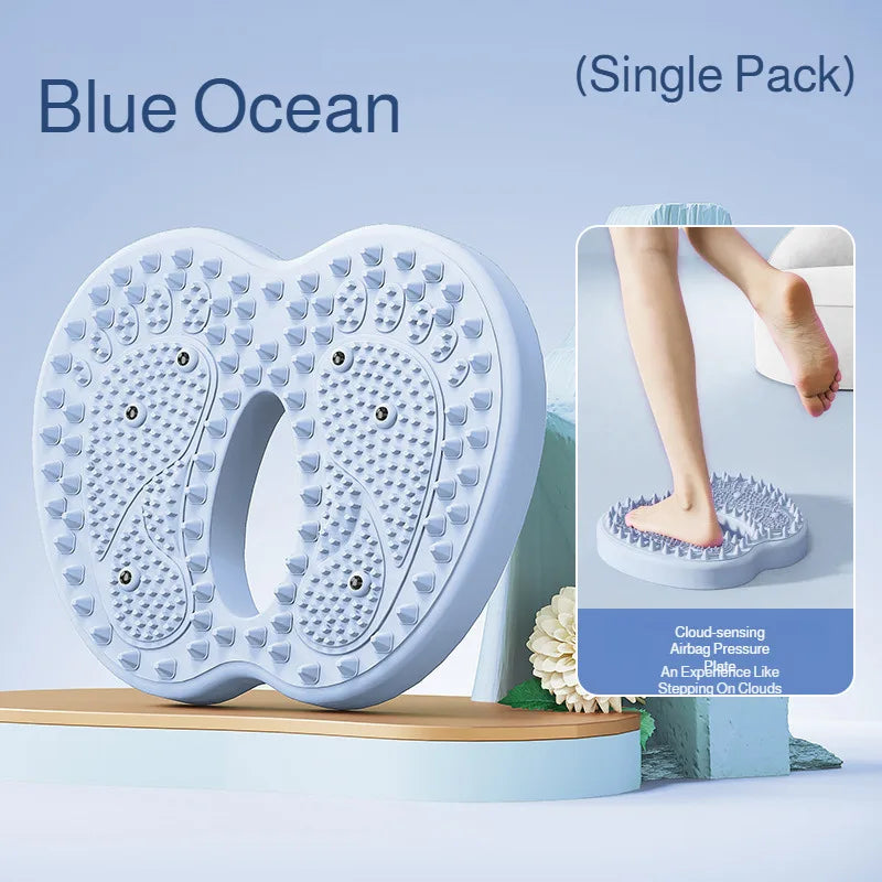 Inflatable Foot Massager Mat: Portable Rechargeable Reflexology Pad Massage Cushion blue Tidesmit