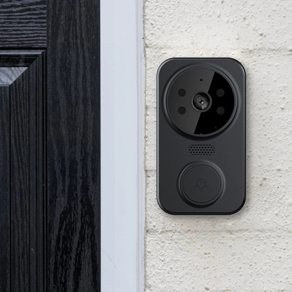 WiFi Smart Audio Doorbell Camera 2-Way Audio Wireless Visual Intercom Doorbell with Remote Monitor Indoor Outdoor Surveillance
