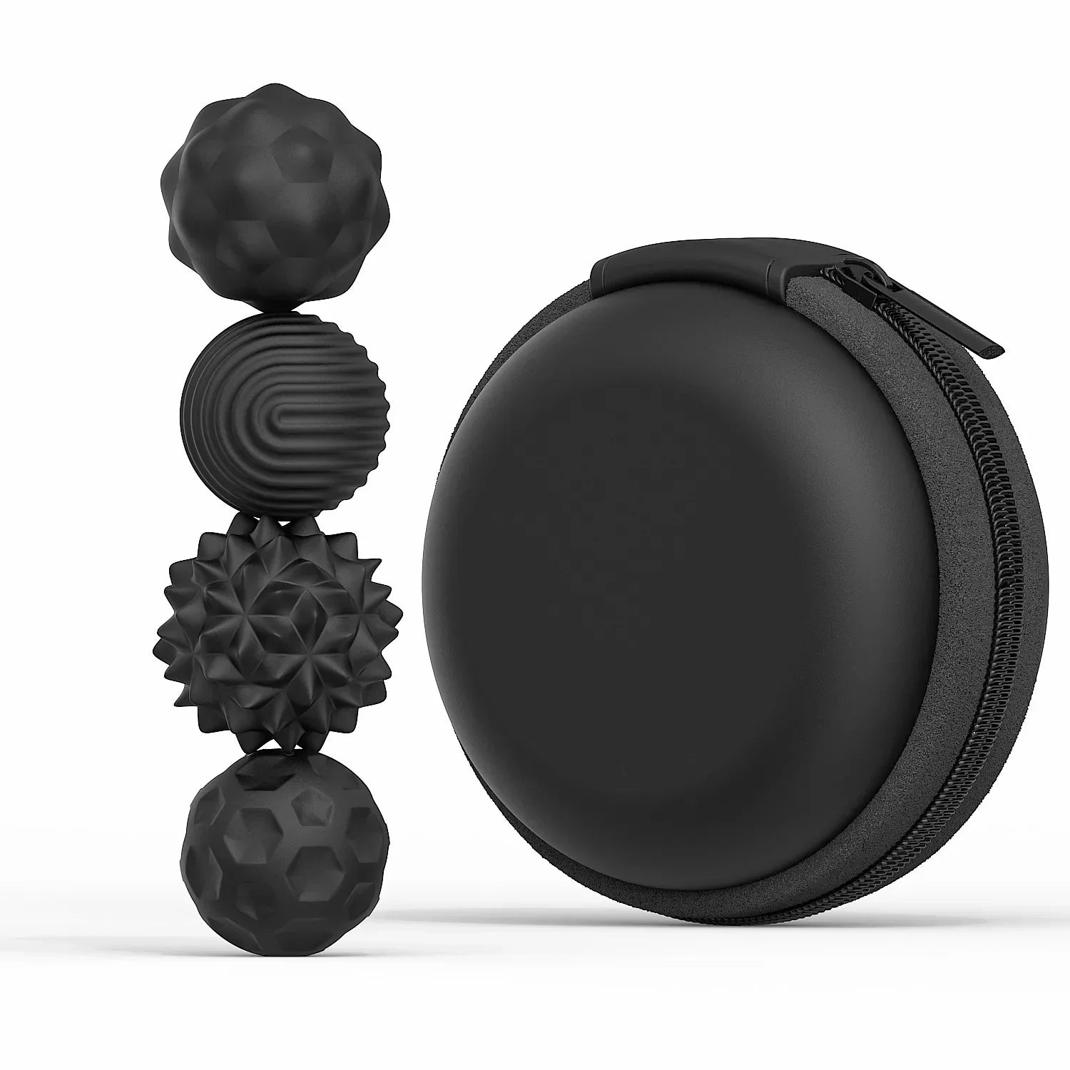 Magnetic Hand Massage Balls for Anxiety Relief - 8 Piece Set Body Shaping Massage Equipment 4PCS Black China Mainland
