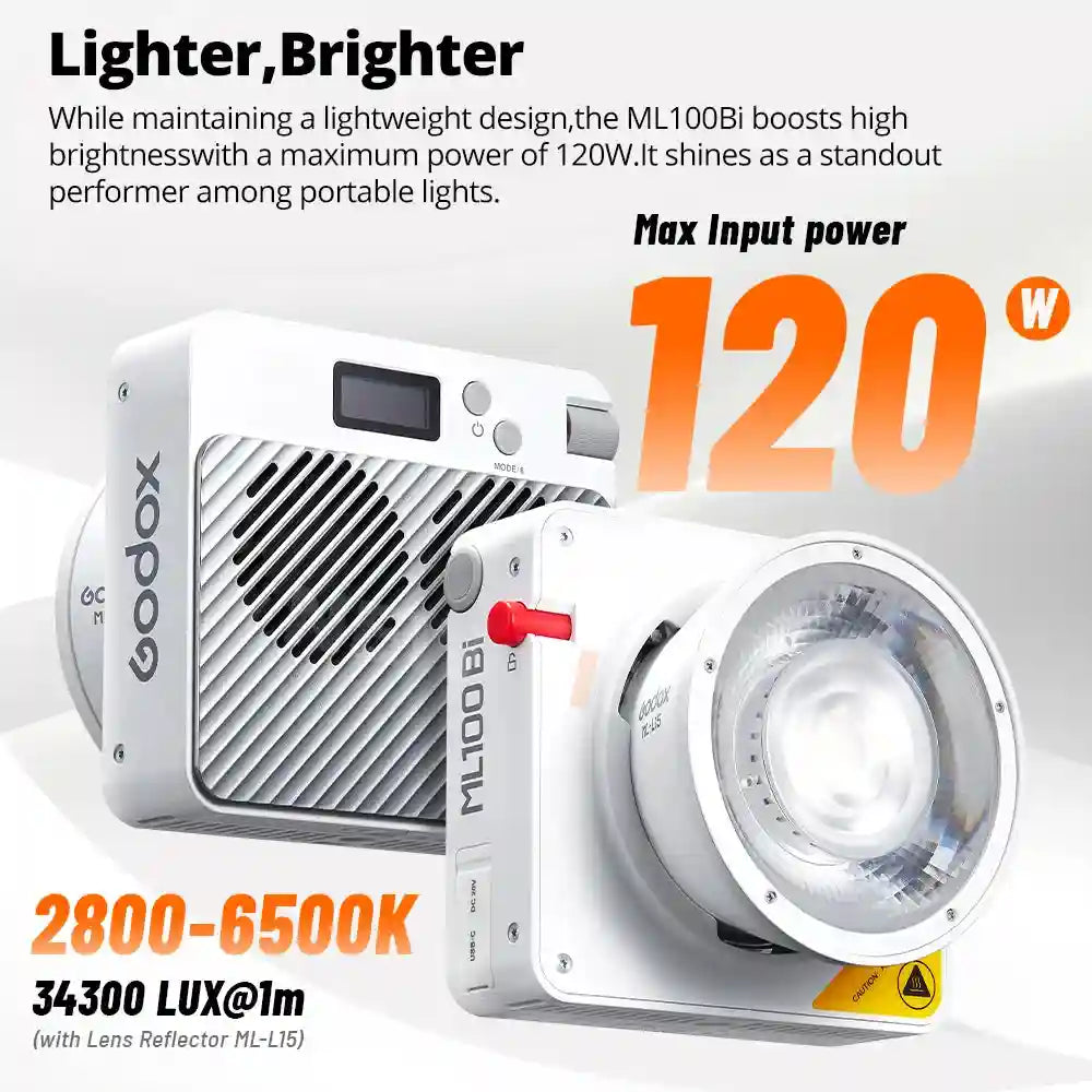 Tidesmit 120W Bi-Color LED Video Light for Content Creation Tidesmit