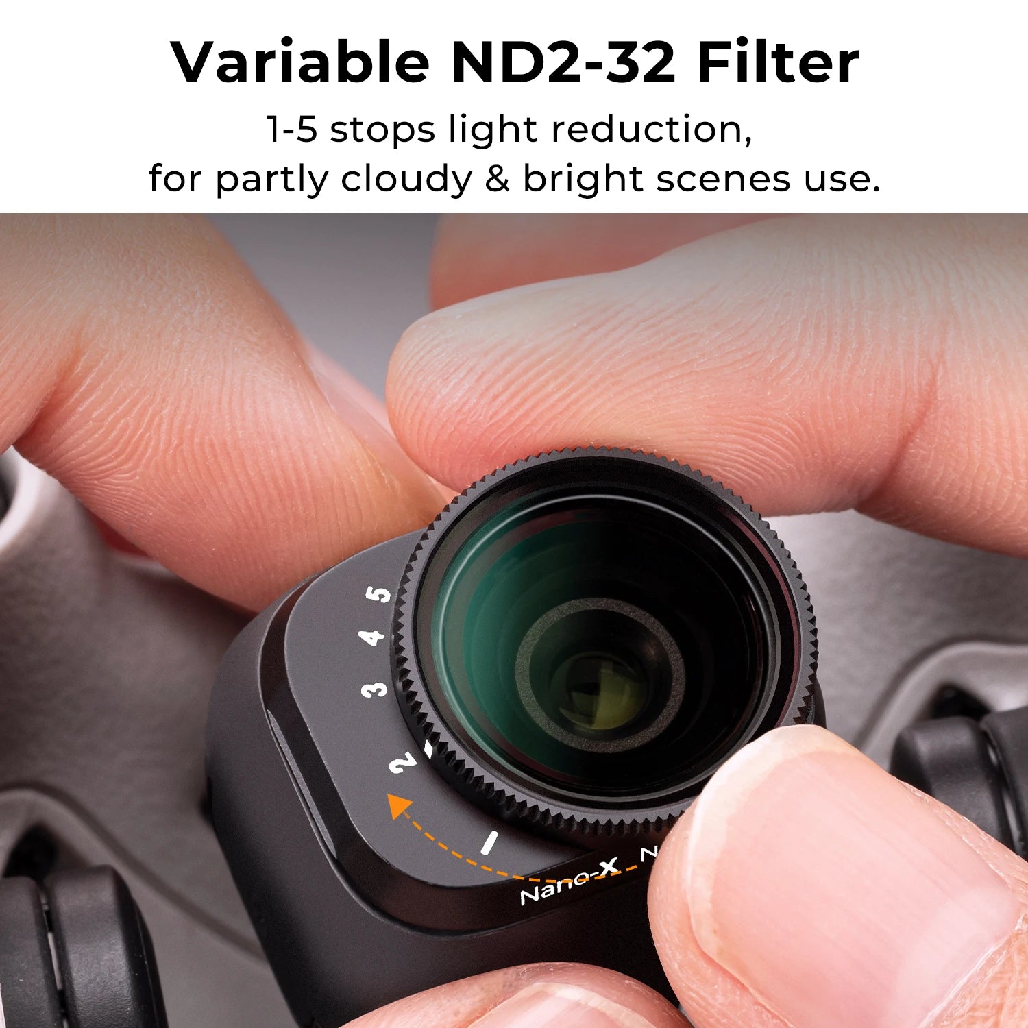 DJI Mini 3 Pro Variable ND Filter Kit - Premium Optical Glass Lens Tidesmit