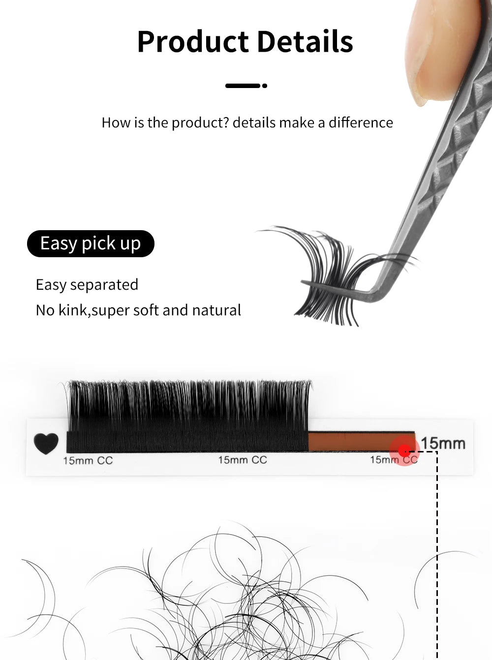 Silk Russian Volume False Eyelashes - 0.07mm Professional Wispy Lashes False Eyelashes Tidesmit