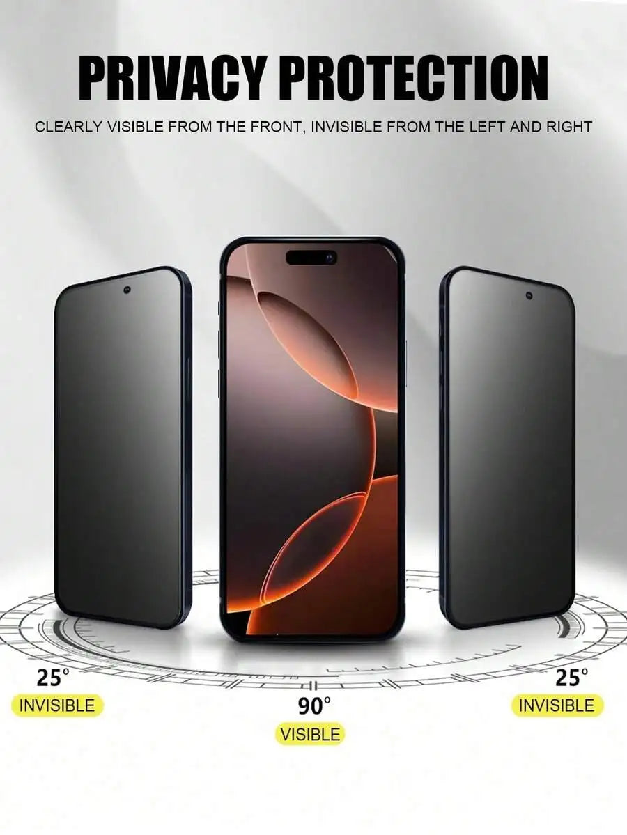 1 Pc Anti-Spy Matte Privacy Tempered Glass Screen Protector Compatible With IPhone 17/17 Air/17 Pro/17 Pro Max/16/16 Plus/16 Pro AE Tidesmit