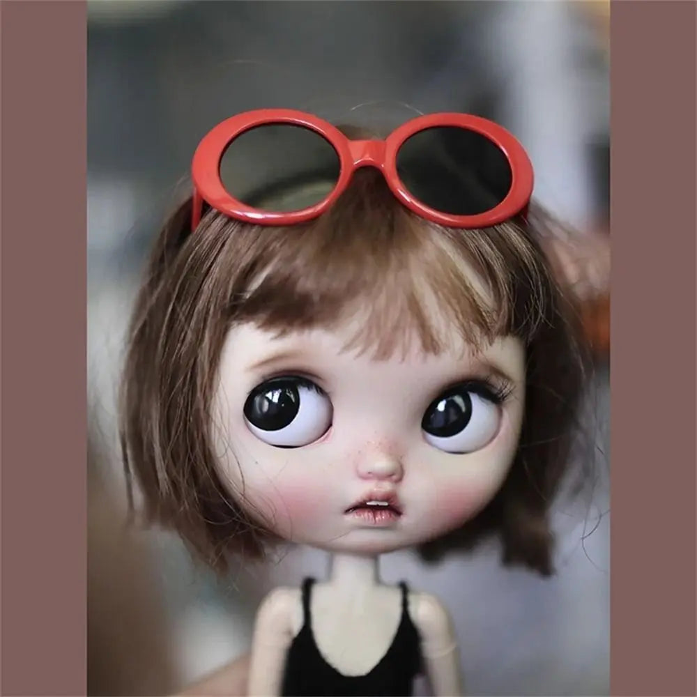 For Blythe Doll Cool Glasses Pet Sunglasses 20cm Dolls Eyeglasses Dress Up Photo Props Doll Accessories Mini