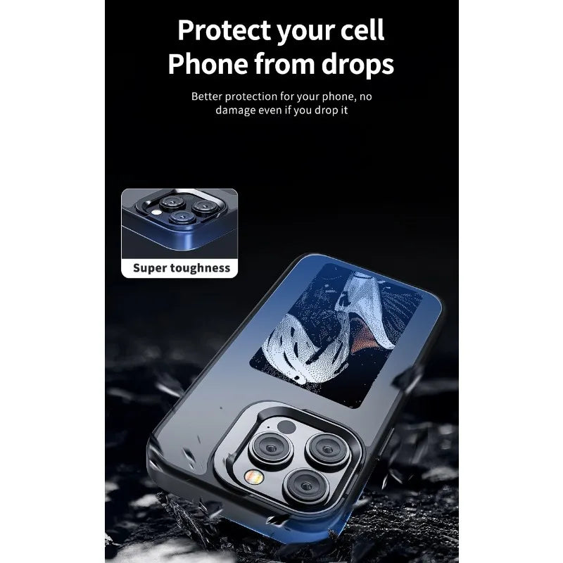 E-Ink Phone Case for iPhone 15 Pro - Customizable Display Shockproof Cover Tidesmit