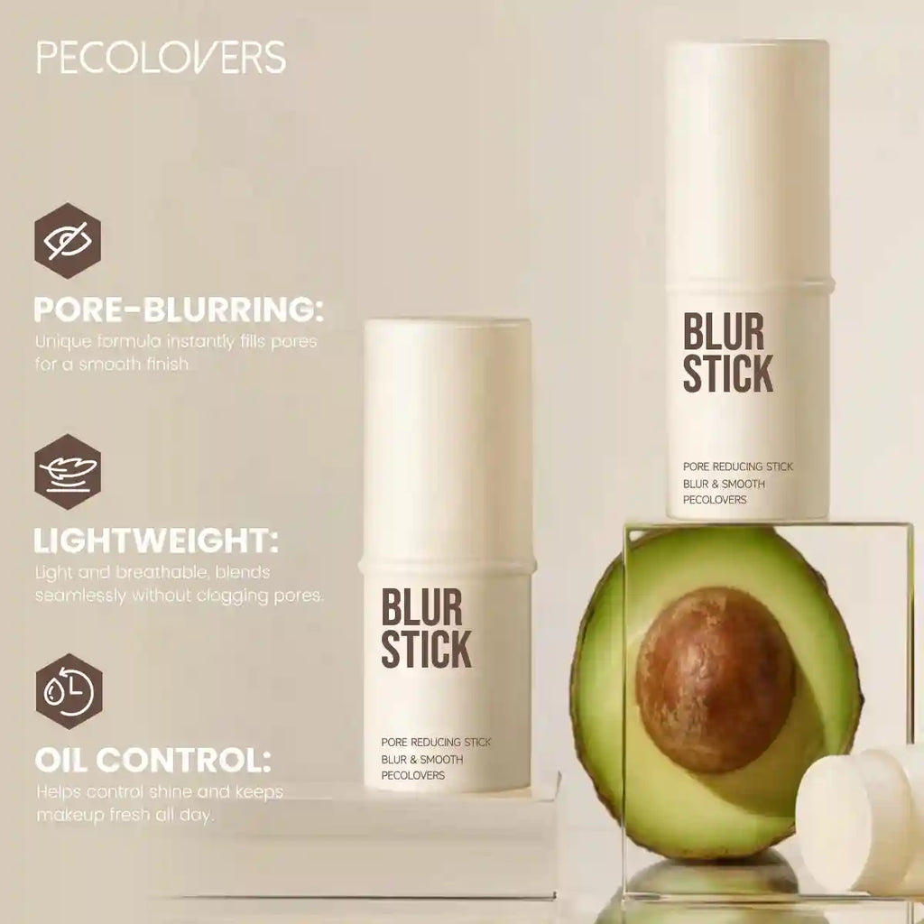 Tidesmit oil-control blur stick for flawless poreless skin texture close-up makeup face finish