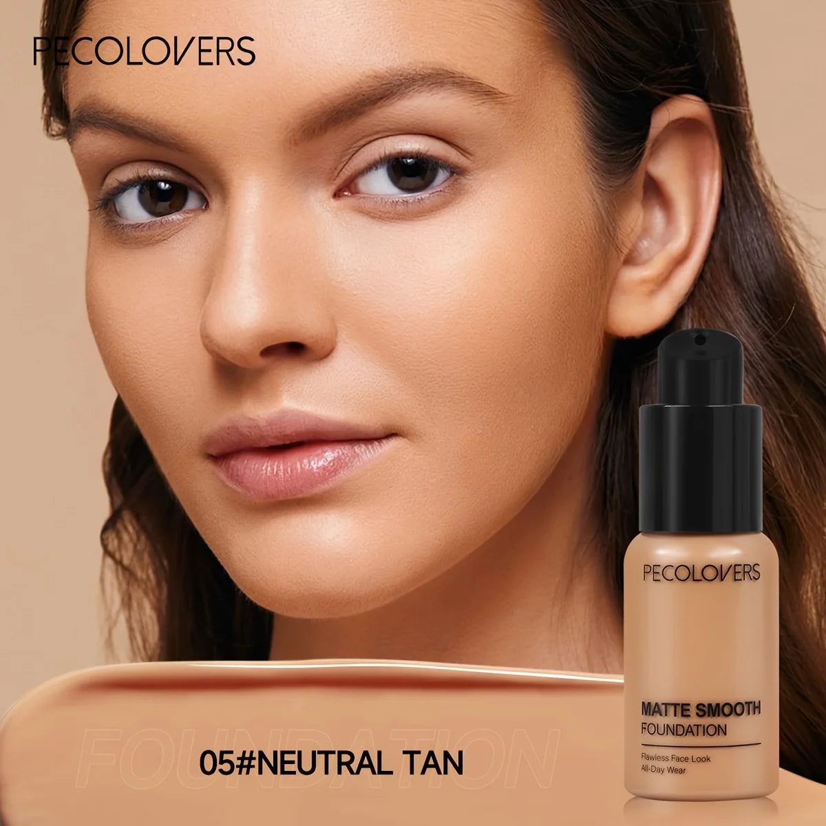 Tidesmit Matte Smooth Liquid Foundation providing enhanced full coverage and natural multi-tone finish for all skin