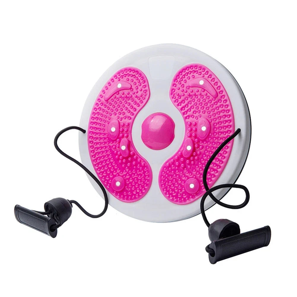 Waist Twisting Disc for Core Workout - Portable Fitness Board Body Shaping Massage Equipment Pink Tidesmit