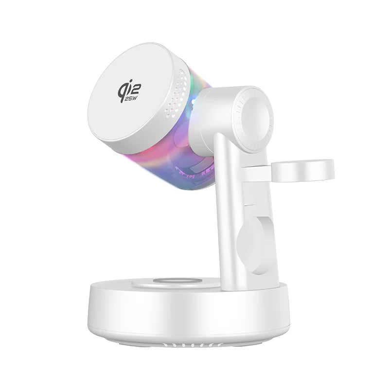 3-in-1 Wireless Charger: Qi Certified Fast Charging for Apple Devices Z6-W Tidesmit