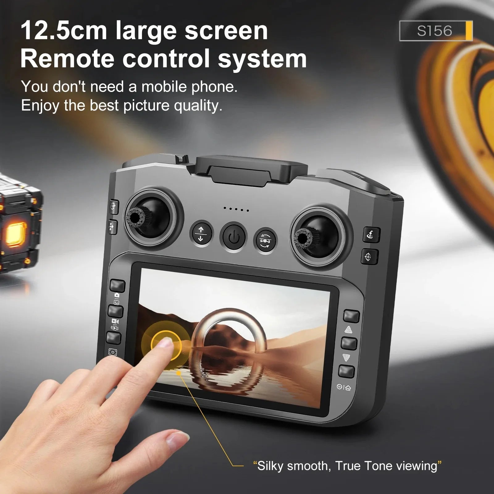 4K Camera Drone with Dual Lens and Brushless Motor - S156 Foldable Tidesmit