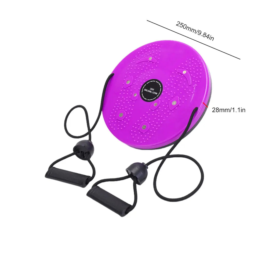 Waist Twisting Disc for Core Fitness and Reflexology Massage - Tidesmit Body Shaping Massage Equipment Purple 1 Tidesmit