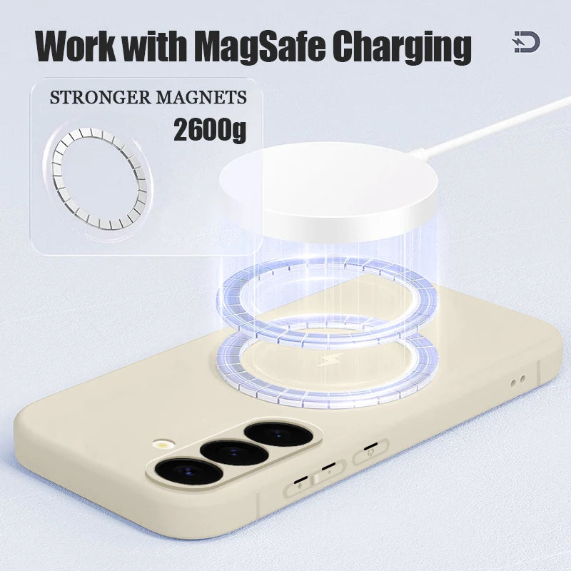 Magnetic Wireless Charging Case for Samsung Galaxy | Military-Grade Protection Tidesmit
