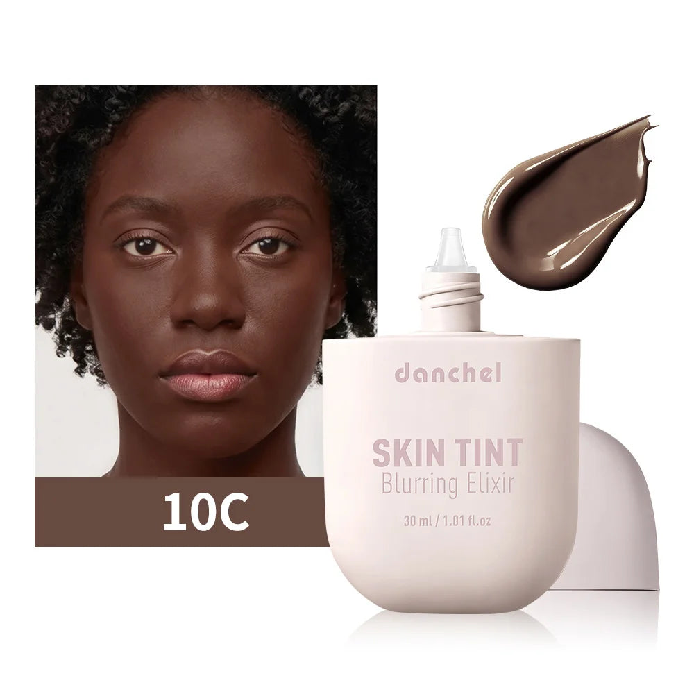 Tidesmit Skin Tint Blurring Elixir Foundation texture close-up showing hydrating long-lasting pore-blurring formula