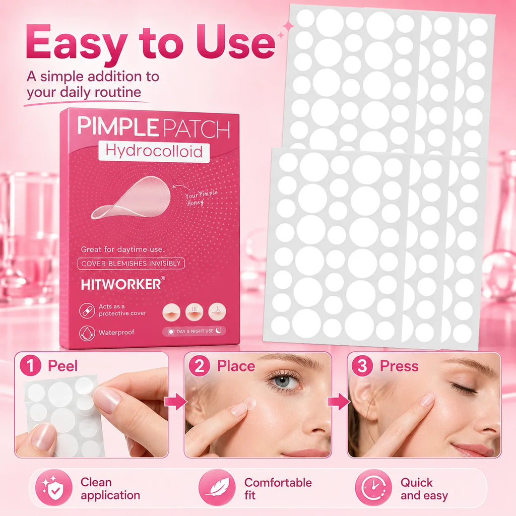 540/360pcs/box invisible acne patch set - deep cleaning high-quality water-based acne stickers, gentle and skin friendly