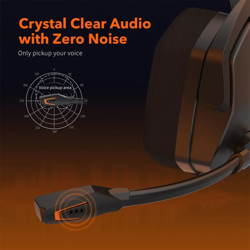 Gaming Headset for PS5 Xbox PC with Noise Canceling Mic - Over-Ear Comfort Tidesmit