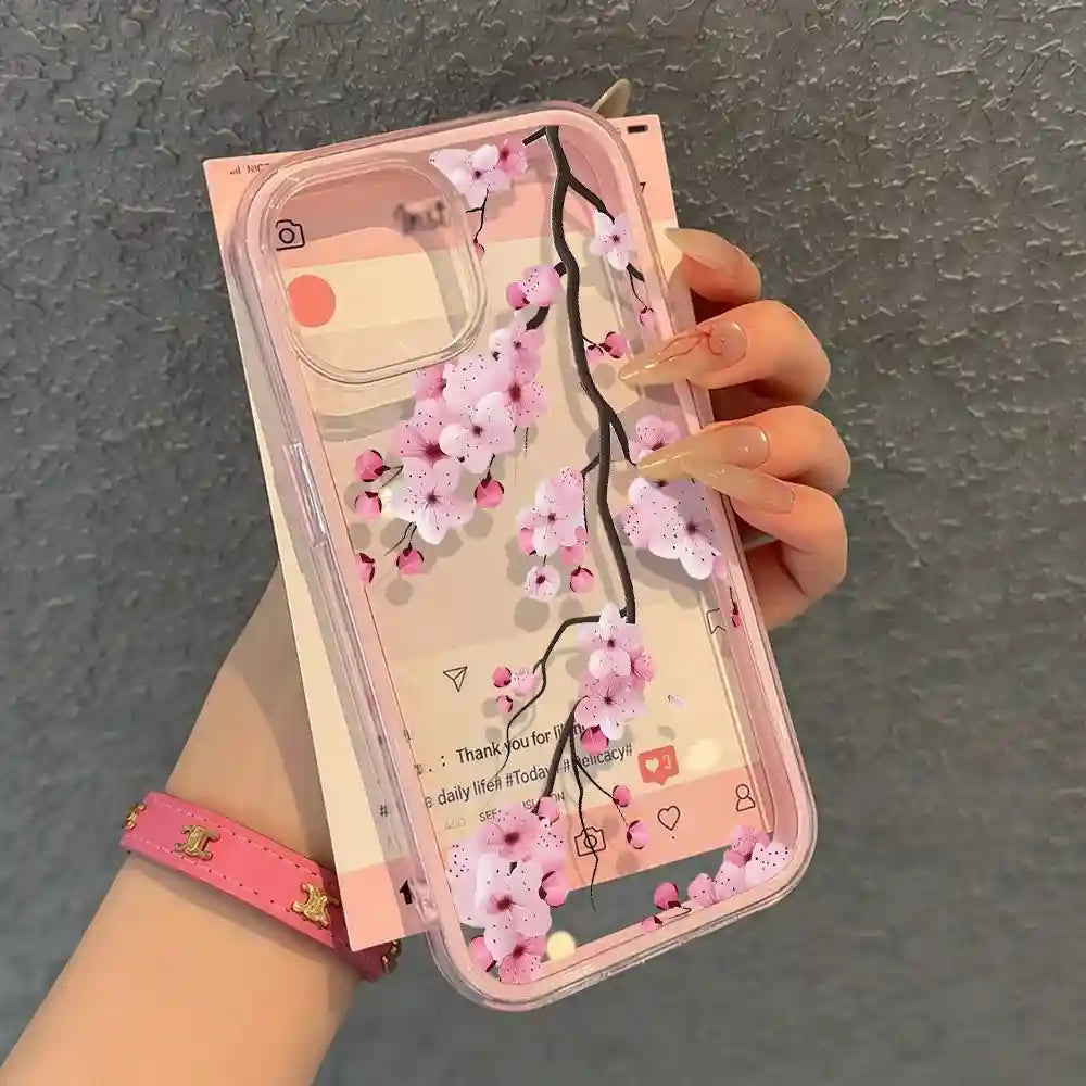 Floral iPhone 15 Pro Case - Slim Shock-Absorbing Cover with Drop Protection Tidesmit