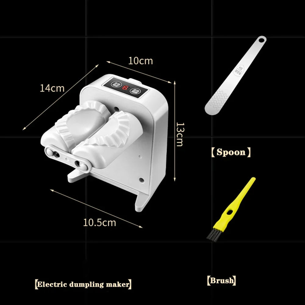 Tidesmit automatic electric dumpling maker machine with rechargeable battery for easy empanada and ravioli pressing