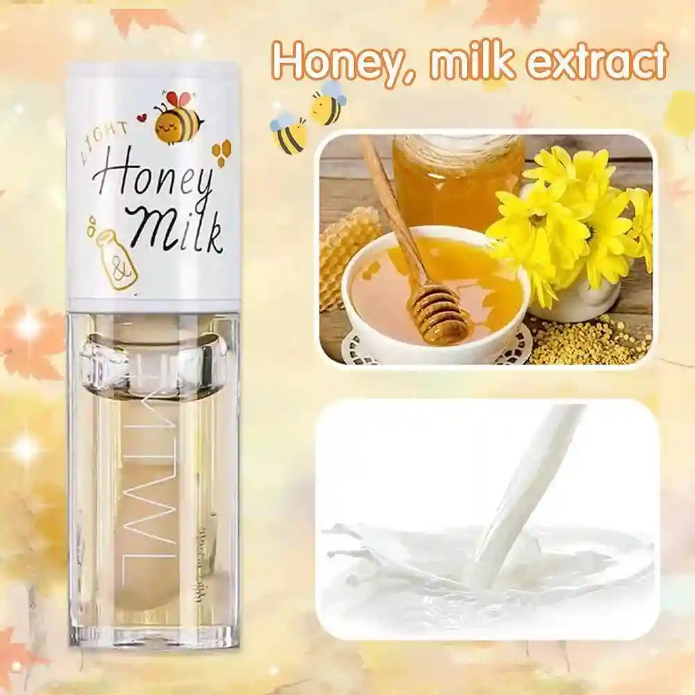 Honey Peach Lip Oil - Moisturizing Lip Serum for Daily Hydration Lip Care Tidesmit