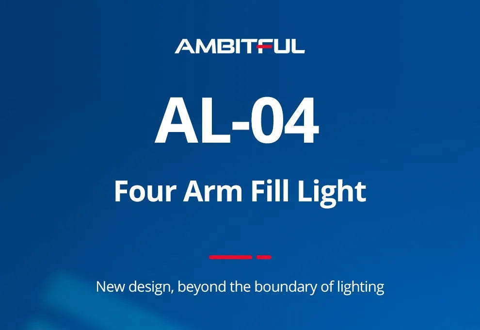AL-04 Four Arm Fill Light: A studio lighting fixture with four adjustable arms for photography and video production.