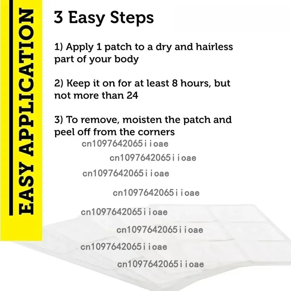 Magnesium Glycinate Transdermal Patches for Stress, Nerves, Sleep, Muscles, Metabolism 30 Patches
