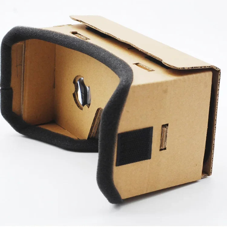 VR Headset for Smartphones - Portable 25mm Lens 3D Cardboard Kit Tidesmit